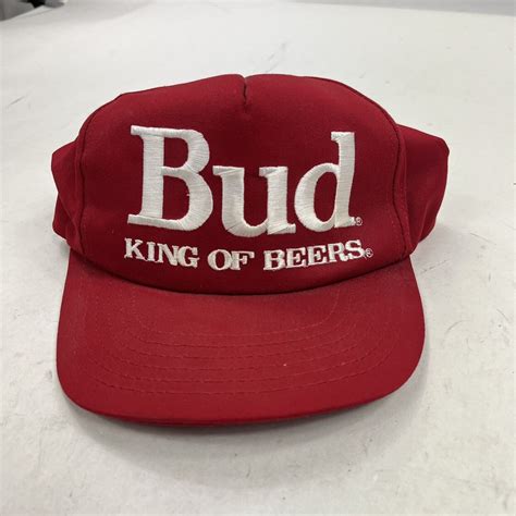 Bud King Of Beers Vintage Budweiser Snapback Hat Made Gem