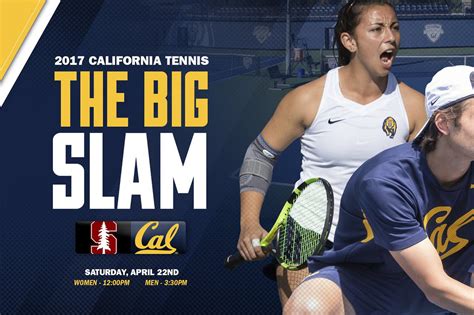 big slams both cal men and women tennis host stanford on cal day california golden blogs