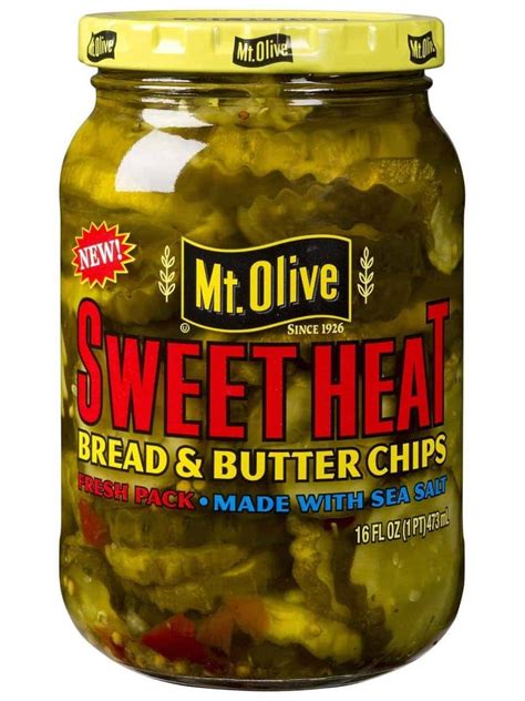 Sweet And Spicy Bread And Butter Pickle Chips Mt Olive