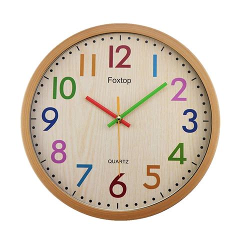 If children keep both hands unlocked, they can also observe how the hands of an analog clock move in realation to each other. Amazon.com : 12" Children SILENT Wall Clocks for Kids Room ...