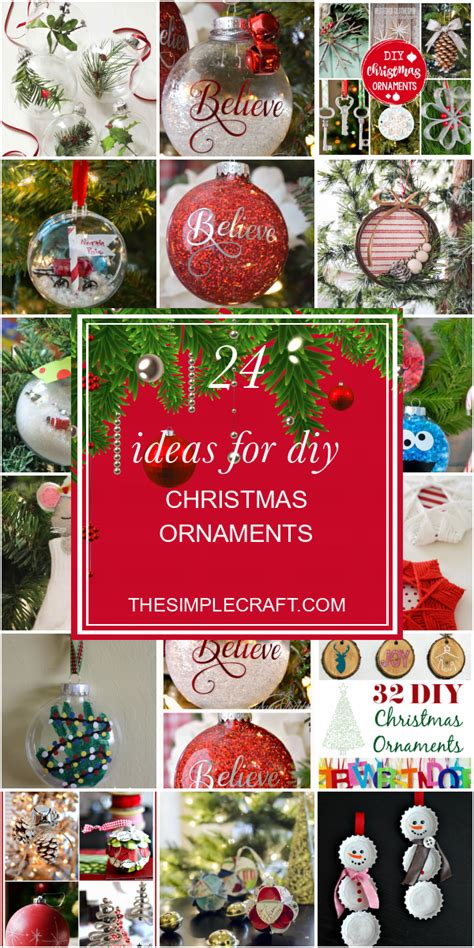 24 Ideas For Diy Christmas Ornaments Home Inspiration And Ideas Diy
