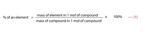 Mass Percent Composition Formula
