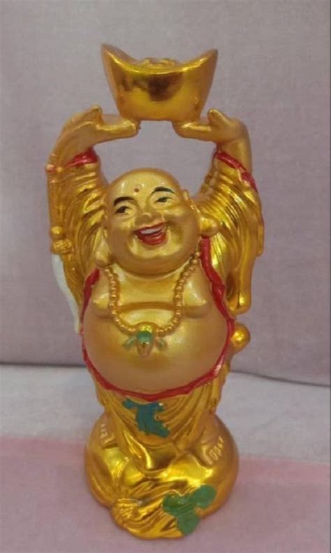 Paint Coated Fiber Laughing Buddha Statue For Decoration At Rs 6500