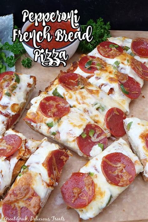 Pepperoni French Bread Pizza See More Recipes