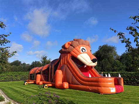 Jaw Dropping Lion Obstacle Course Andys Castles