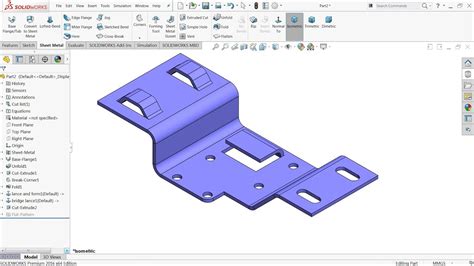 Solidworks Sheet Metal Forming Tool Exercise Youtube