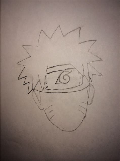 Naruto Side Face Drawing How To Draw Uzumaki Naruto Face Step By Step
