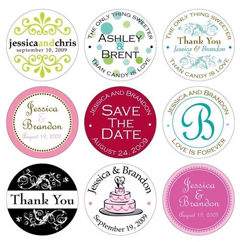 Custom Wedding Round Stickers Labels Seals You Choose The