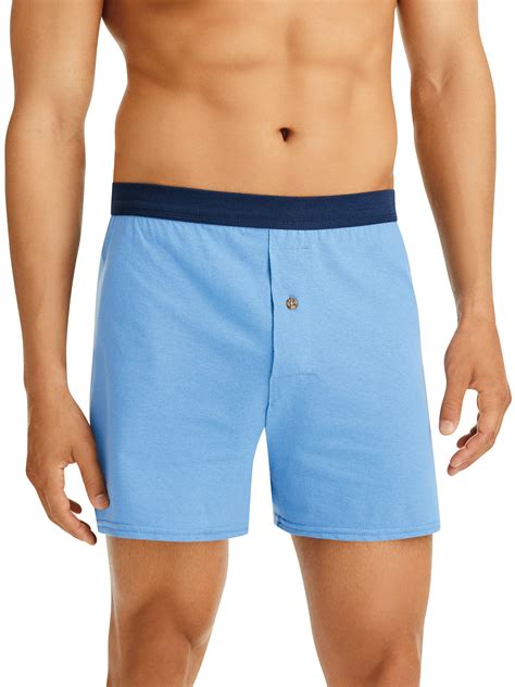 Hanes Hanes Mens Value Pack Knit Boxers 6 Pack