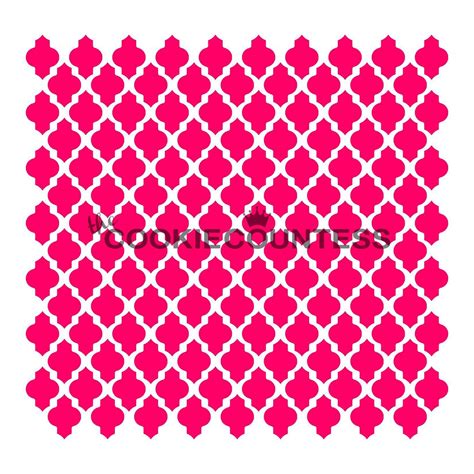 Quatrefoil Quatrefoil Stencils Cookie Stencils