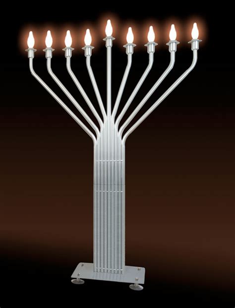 Giant Outdoor Electric Menorahs For Hanukkah Display