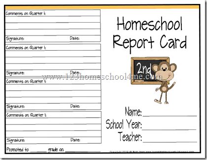 We did not find results for: Homeschool Report Cards | School report card, Free ...