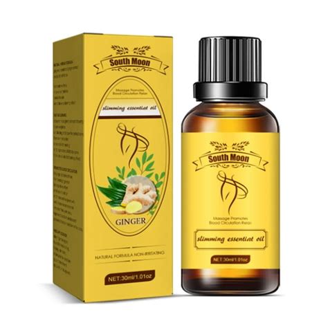 south moon 30ml slimming essential oil ginger extract massage absorb promote metabolism shape