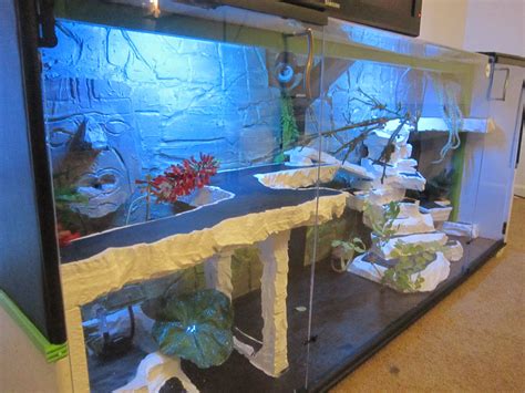 Reptile Terrarium Entertainment Center With Led Lights Sold In Custom Colors Dimensions And