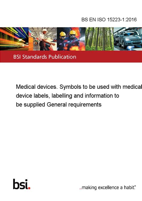Bs En Iso 15223 12016 Medical Devices Symbols To Be Used With Medical