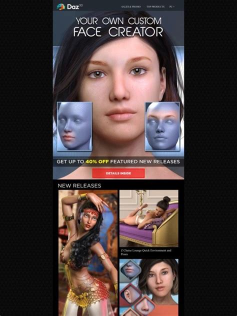 Daz 3d Your Own Custom Face Creator Milled