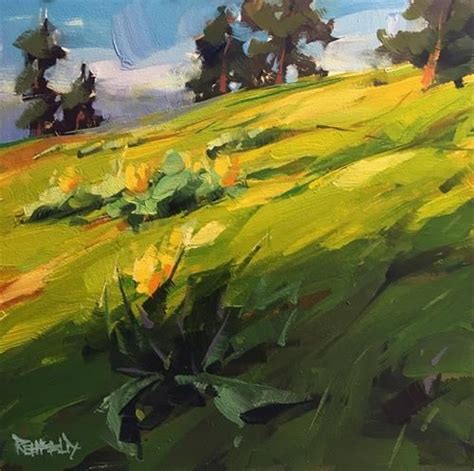 Daily Paintworks Uphill Hike Original Fine Art For Sale