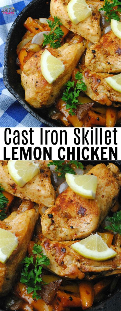 This recipe will work for up to 6 chicken breasts, if desired. Skillet Lemon Chicken Recipe | Be Plum Crazy!