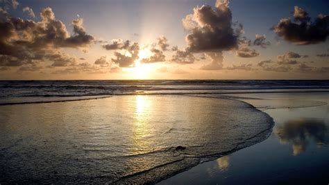 Sea Beach Sunrise Sunset Vignette Horizon Coast Sunlight