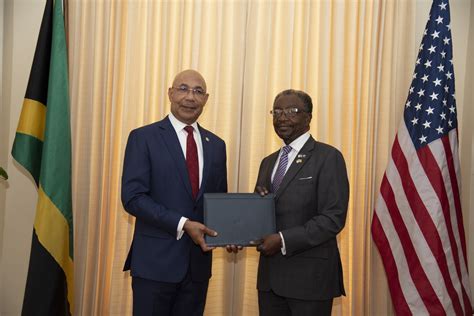 us embassy jamaica on twitter ambassador n nick perry ambassadorus ja officially presented