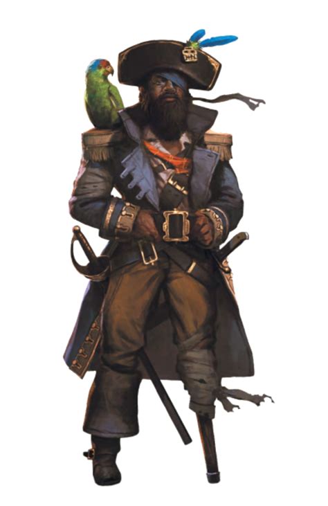 Male Human Pirate Captain Pathfinder Pfrpg Dnd Dandd 35 5th Ed D20