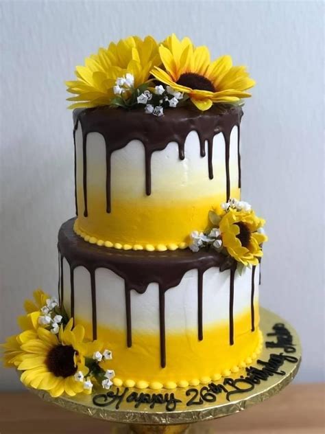 Sunflower Cake Sunflower Cakes Sunflower Birthday Cakes Sunflower