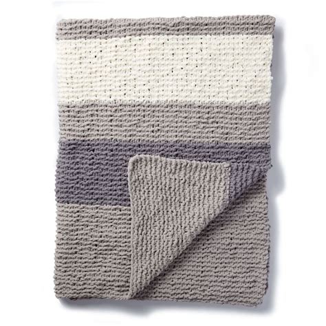 Let everyone choose a color and let's get started. Bernat Hiberknit Knit Blanket | Knitted blankets, Bernat ...
