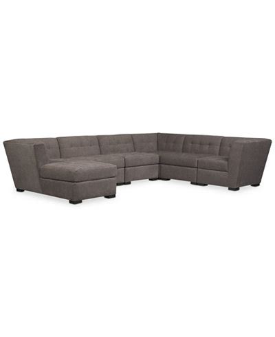 Anyone have experience with macy's sectionals? Roxanne Fabric 6-Piece Modular Sectional Sofa with Chaise ...