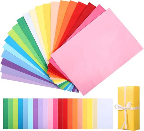 Lemeso 100 Sheets Tissue Paper 20 Assorted Colored 35 50cm Wrapping