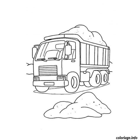Coloriage camion benne  JeColorie.com
