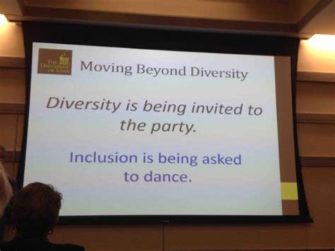 Diversity Is Being Invited To The Party Inclusion Is Being Asked To