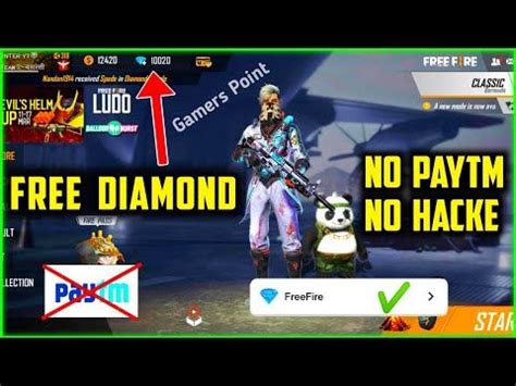 You can get free unlimited diamond in free fire. FREE FIRE FREE DIAMOND NO PAYTM NO REDEEM CODE || GET ...