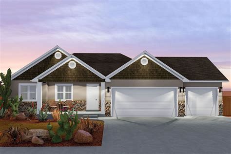 As american has apple pie, these classic ranch house plans embody the spirit of simple construction, easy access and harmony with their surroundings. Plan 61342UT: 3-Bed Ranch with Option to Finish Basement ...