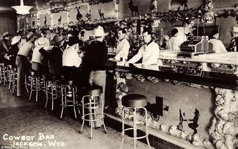 The Cowboy Bar In Jackson Wyoming 1908 During The Late 19th And