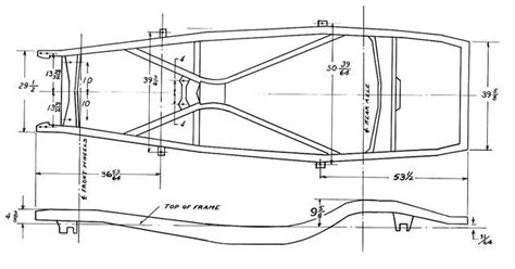Ford Frame Specs Geometric Drawing Elevation Drawing Hot