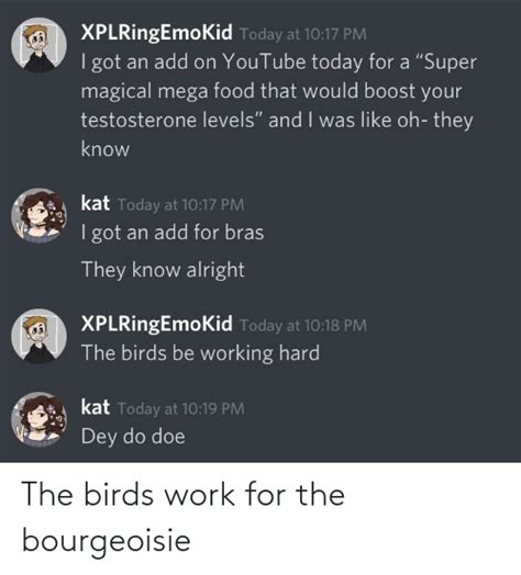 The Birds Work For The Bourgeoisie Work Meme On Meme