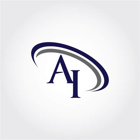 Monogram Ai Logo Design By Vectorseller Thehungryjpeg