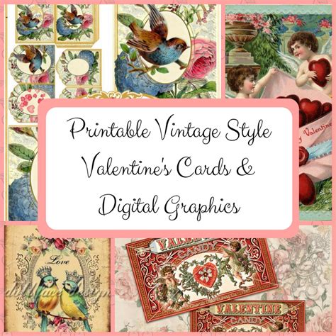 Vintage Valentine Cards Vintage Everyday Free Vintage Digital Stamps
