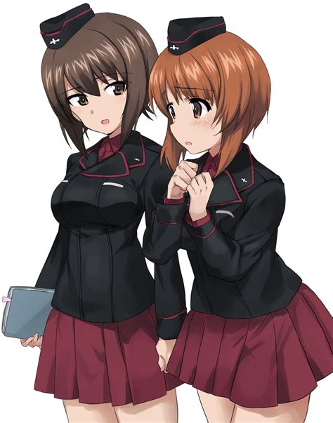 Nishizumi Maho And Nishizumi Miho Girls Und Panzer Drawn By Ashiwara
