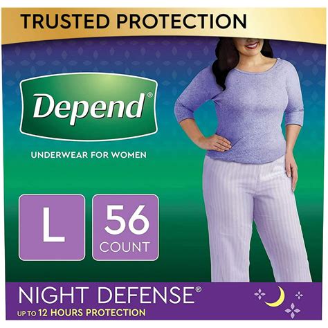 Depend Night Defense Incontinence Underwear For Women Disposable