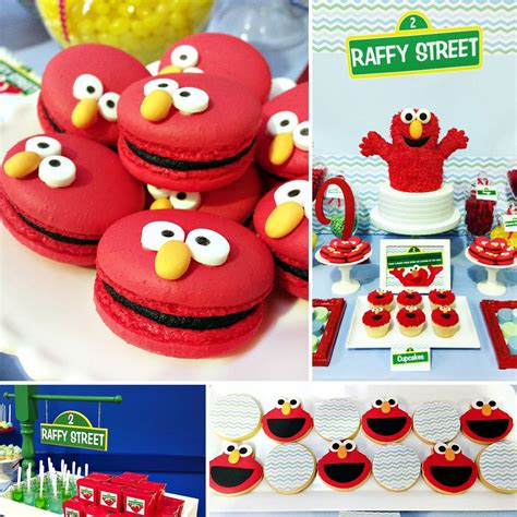 Terrific Chevron Elmo Dessert Table Hostess With The Mostess