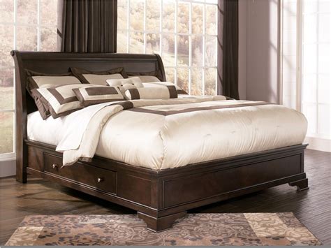 2 by wilbur davis studios these plans provide a cut/hardware list and detailed drawings of all parts of our platform bed no. king size storage bed | Ashley Leighton Storage Sleigh Bed ...