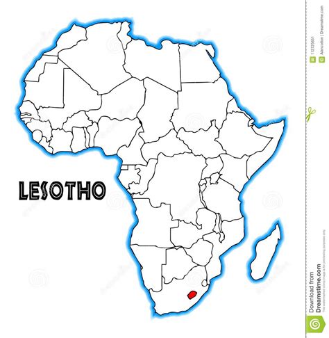 The vector stencils library lesotho contains contours for conceptdraw pro diagramming and. Lesotho Africa Map stock vector. Illustration of vector ...