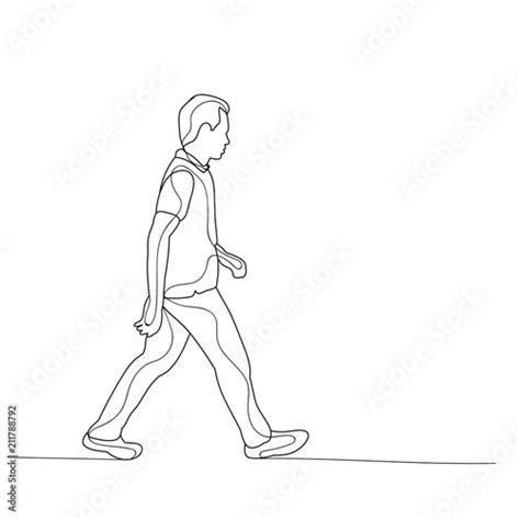 Sketch Guy Walking Alone Buy This Stock Vector And Explore Similar