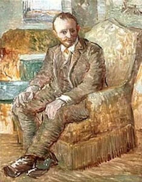 Portrait Of The Art Dealer Alexander Reid Sitting In An Easy Chair C Vincent Van Gogh