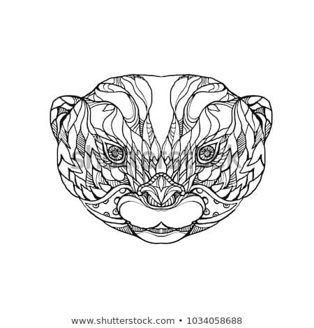 Download Doodle art illustration of head of oriental small-clawed ...