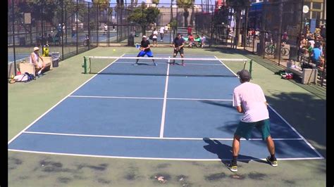 Amazing Pro Level Pop Tennis Set With Derrick And Scotty Vs Vinny And Emi Youtube