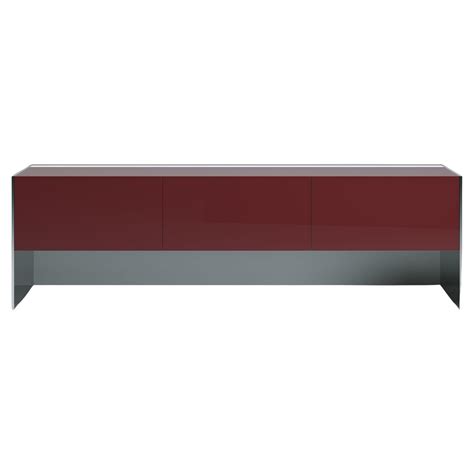 Industrial Stainless Steel And Glass Sideboard At 1stdibs