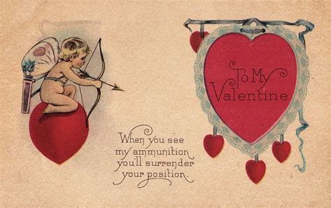 Sweet Vintage Valentine Cupid And Hearts The Graphics Fairy