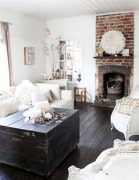 Ispiring Rustic Elegant Exposed Brick Wall Ideas Living Room22 Homishome